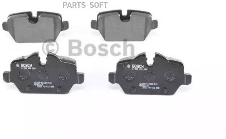 BOSCH 0986494269 0 986 494 269_=0 986 424 820=1132 00 ! колодки дисковые з.\ BMW E87 1.6i/1.8D 04