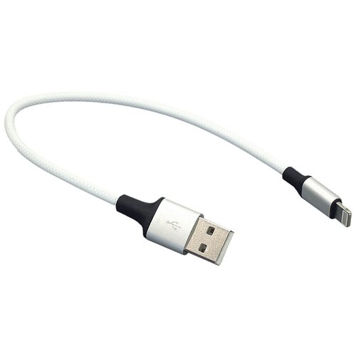 кабель для зарядки apple lightning 8pin 3m белый Кабель для зарядки Apple Lightning 8Pin (Короткий), 25cm. Белый