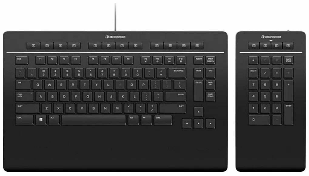 Клавиатура 3DX-700092 3Dconnexion Keyboard Pro with Numpad, US-International (QWERTY) (5) (341214)