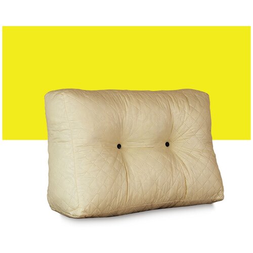 Подушка PillowPlace на спинку кровати, дивана, подушка для чтения внутренняя без чехла 65х40х20/10 см