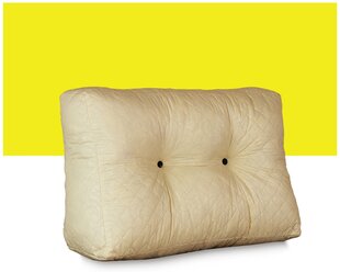 Большая диванная подушка для спины на диван на кровать для чтения и отдыха PillowPlace внутренняя без чехла 65х40х20/10 см