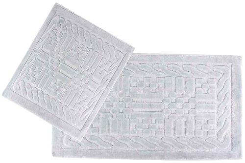 Комплект ковриков Arya Berceste, 60 х 100 см, 50 х 60 см, 60х100 смдля ванной комнаты, серый