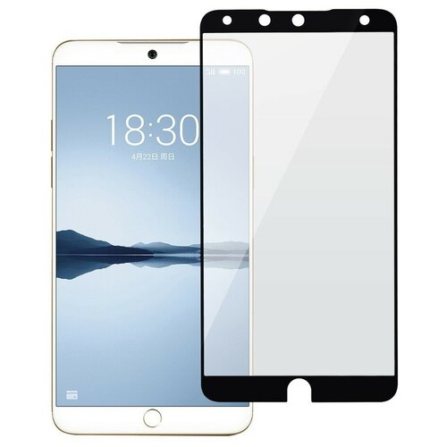 Защитное стекло на Meizu 15 Plus, 3D, черный