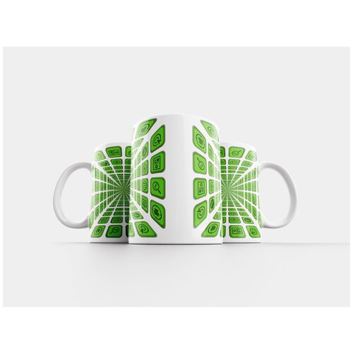 фото Кружка "значки, набор иконок, сети" 320 мл lotsprints