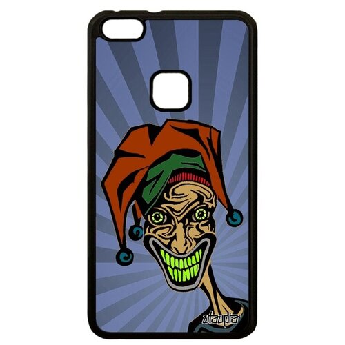 фото Яркий чехол на смартфон // huawei p10 lite // "джокер" пасьянс клоун, utaupia, синий