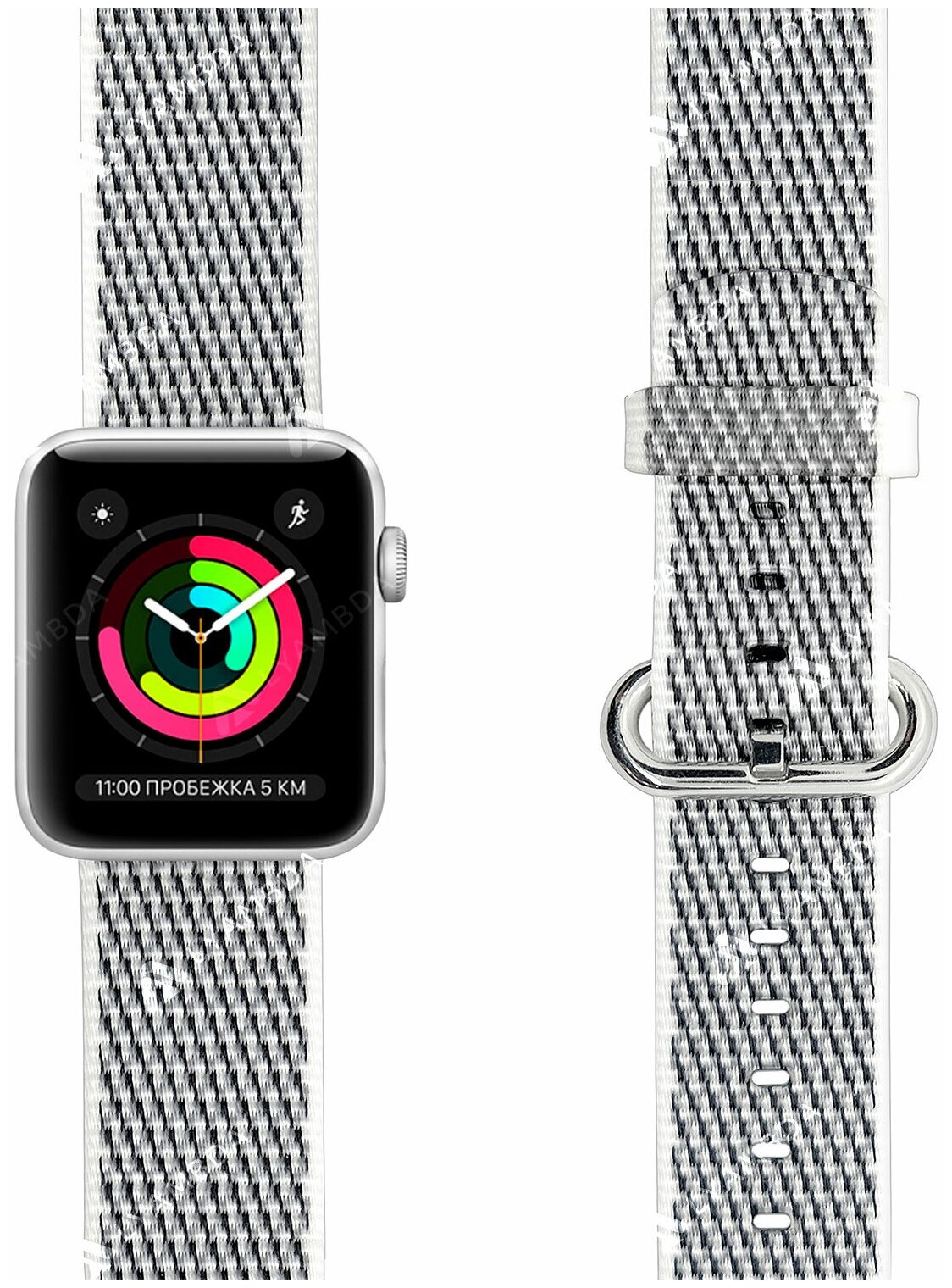 Lyambda Нейлоновый ремешок Polis для Apple Watch 42/44/45 mm