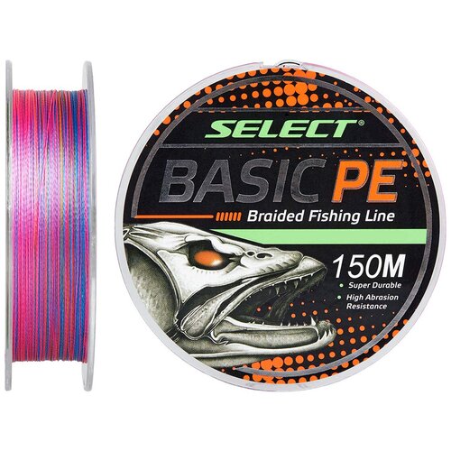 Шнур Select Basic PE 4x 150m (мультиколор) 0.12mm 12LB/5.6kg