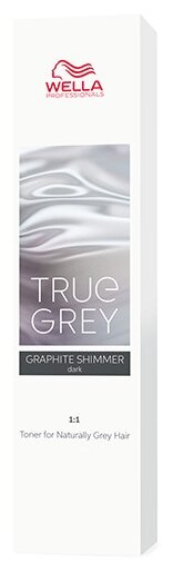 Wella Professionals True Grey тонер для натуральных седых волос, graphite shimmer dark, 60 мл