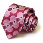 Розовый галстук с рисунками Christian Lacroix 31667 - изображение