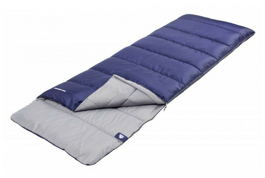 Jungle Camp Спальный мешок Avola Comfort, с подголовником, левая молния, цвет: синий 70936