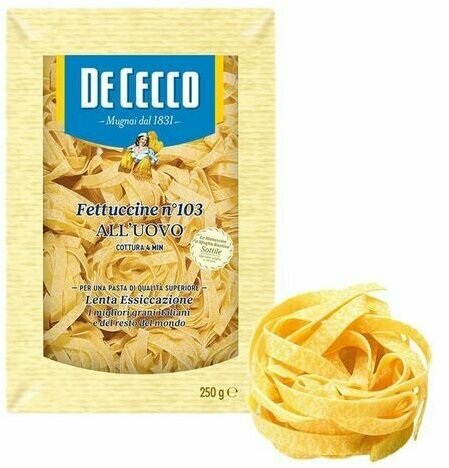 Макароны De Cecco Fettuccine alluovo n.103 250г - фото №11