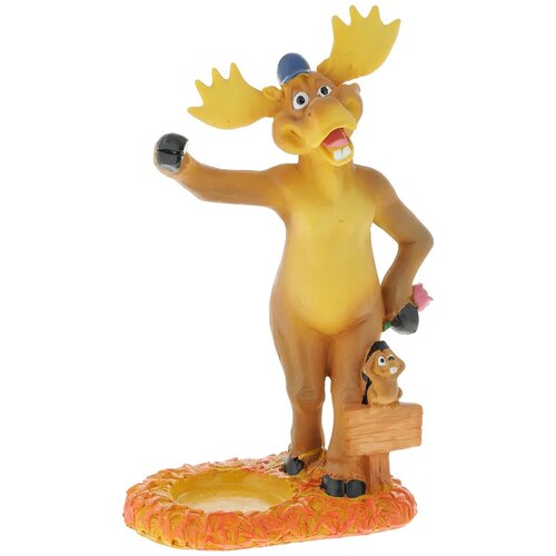 Подставка для вина Лось стоит и обнимает бутылку