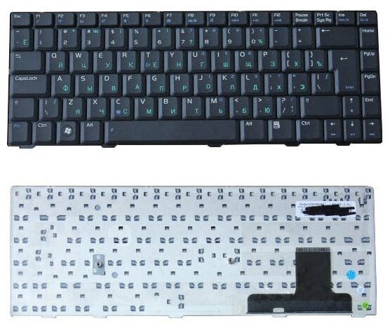 Клавиатура для ноутбука Asus 04GNGF1KRU00 русская черная версия 3