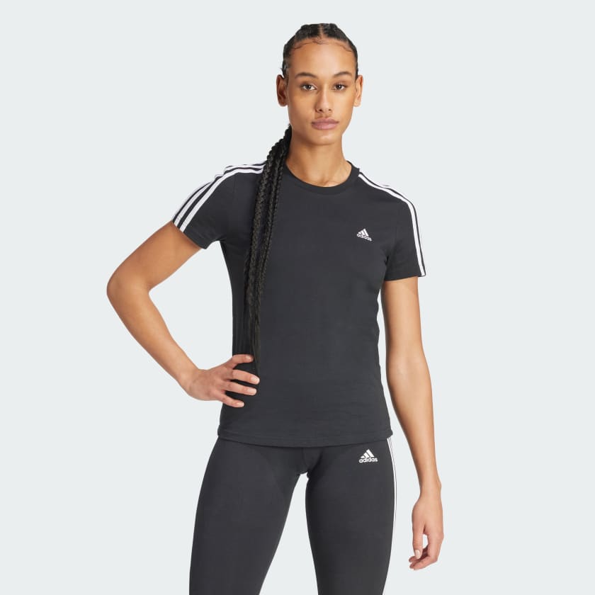 Футболка adidas Essentials Slim 3-Stripes Tee