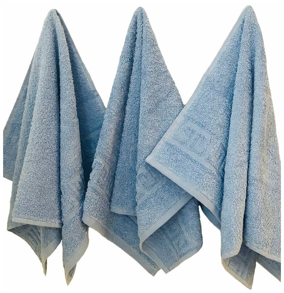 Махровые полотенца для рук, кухонные 40х70-3шт. Набор полотенец махровых / Комплект махровых полотенец 3шт. цветные / TM TEXTILE / - фотография № 3