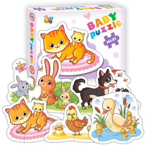 пазлы baby puzzle мамы и малыши 2 Пазл Дрофа-Медиа Мамы и малыши-1 (3995), 32 дет., 17.2х13.4х3.2 см