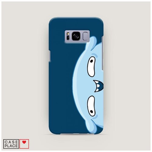 фото Чехол пластиковый samsung galaxy s8 подушка синий фон case place