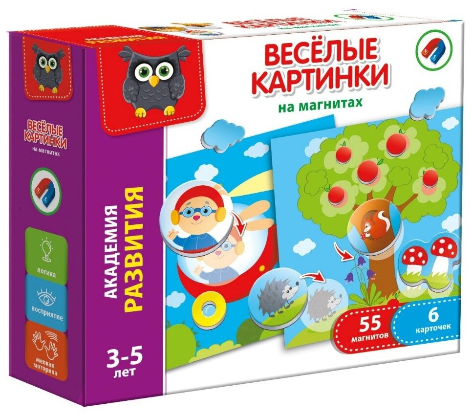 Магнитная игра Vladi Toys Веселые картинки (VT5422-02)