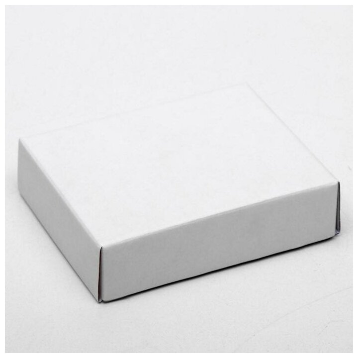Коробка сборная без печати крышка-дно белая без окна 18 x 15 x 5 см - фотография № 2
