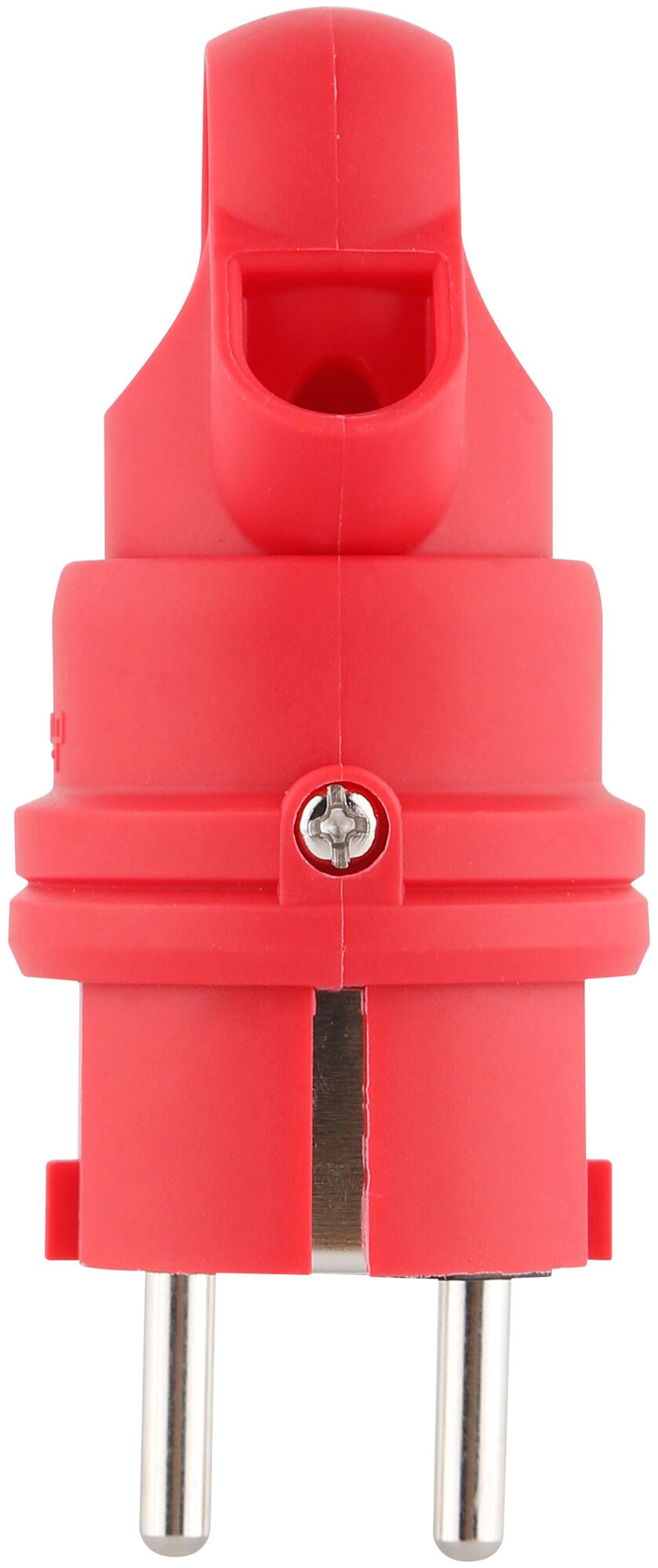 Вилка duwi каучуковая, прямая, с/з, 90°, с кольцом, 16A, 230В, IP44 красная, 27459 9 - фотография № 4