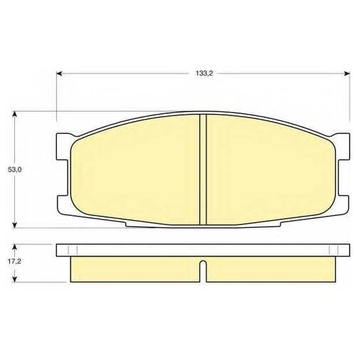 Колодки Тормозные Mitsubishi Canter 86- Передние Girling арт. 6110229
