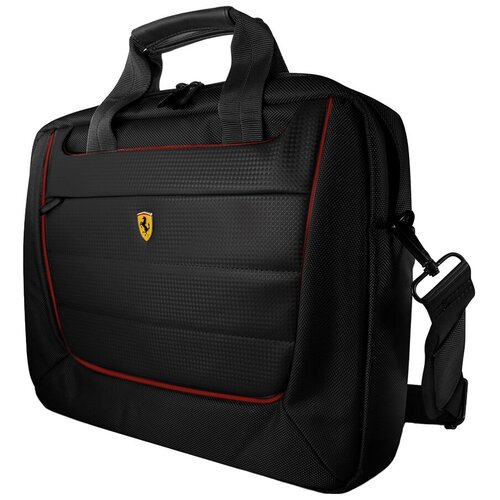 фото Сумка ferrari pit stop collection new scuderia для macbook 15" чёрная (fecb15bk)