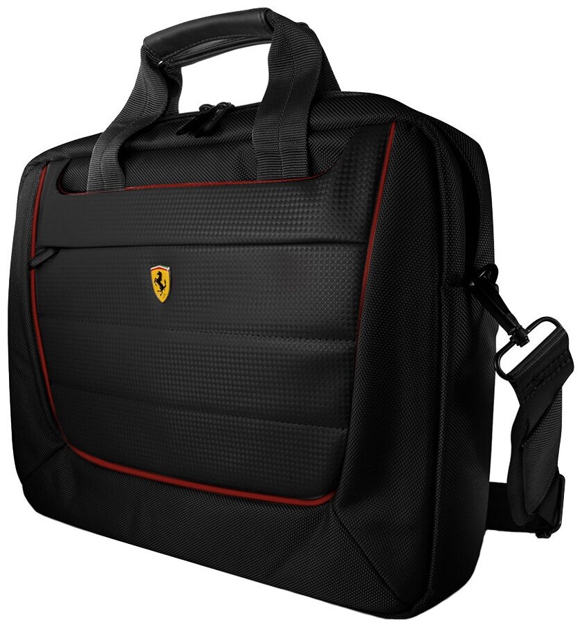 Сумка Ferrari Pit Stop Collection New Scuderia для MacBook 15 чёрная (FECB15BK)