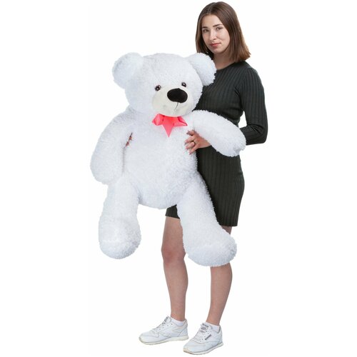 фото 453-2015 мягкая игрушка тутси "медведь" (кудрявый) белый, 80 см