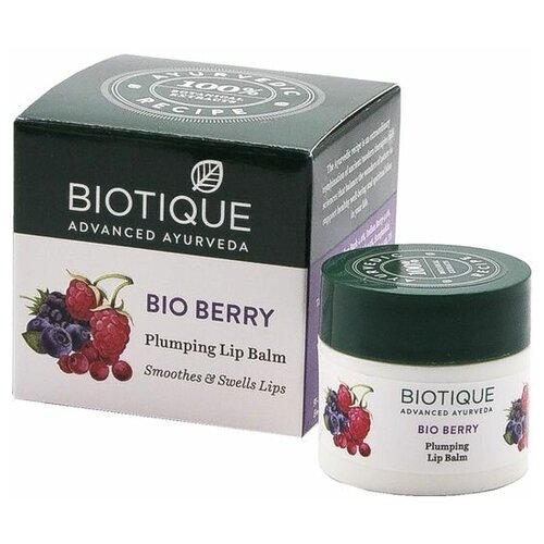 бальзам для губ biotique ягоды 12 г Бальзам для губ Biotique Bio Berry Plumping Lip Balm, 12 г