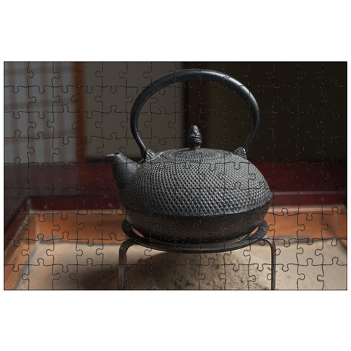 фото Магнитный пазл 27x18см."чайник, японский, традиционный" на холодильник lotsprints