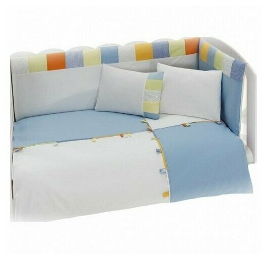 Комплект постельного белья Kidboo "Loony", 3 предмета, голубой - фото №1