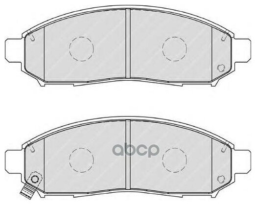 Колодки Тормозные Nissan Navara/Pathfinder 2.5d 05- Передние Ferodo арт. FDB1997