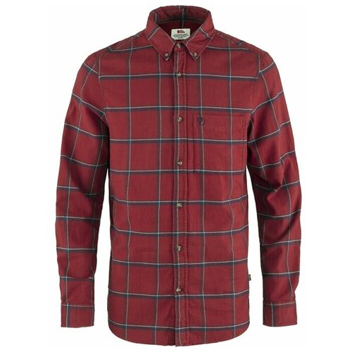 Рубашка Fjallraven Ovik Comfort Flannel Shirt M Red Oak Navy размер L