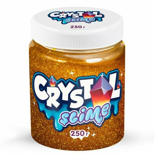 Слайм ТМ «Slime» Crystal slime, золотой, 250 г слайм космический песок crystal slime голубой 250 г