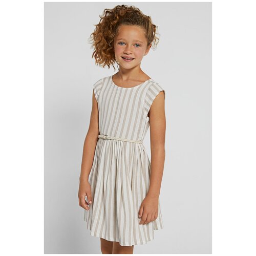 фото Платье с поясом mayoral 6968/22 бежевый 162