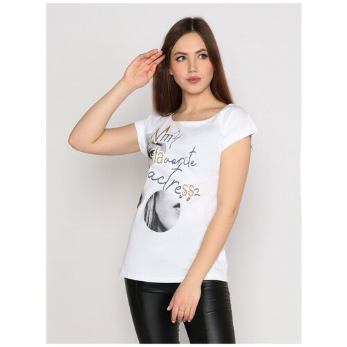 фото Футболка margo, размер 44, белый