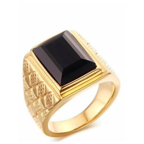 Большой перстень с агатом R215, Размер 19