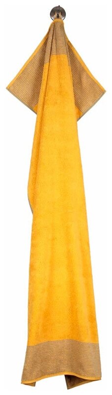 Полотенце махровое Cawo Two-Tone 80x150см, цвет желтый CAWÖ - фото №3