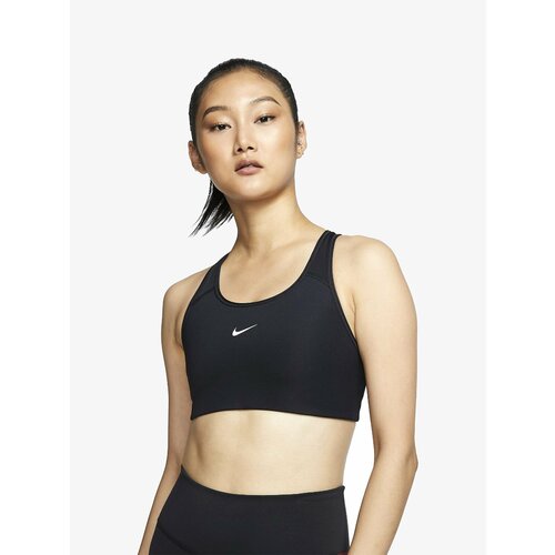 Топ NIKE, размер 44, черный sexy push up bra fitness women s no steel ring seamless beautiful back bottoming tube bra bra with pad strap girls wrap bra