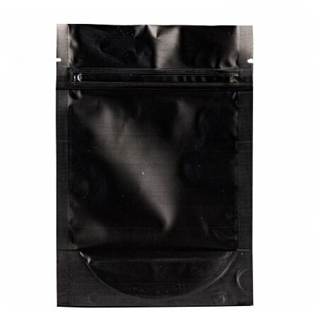 Пакет дой-пак металлизированный черный матовый 105*150 мм.- 100 штук - фотография № 4