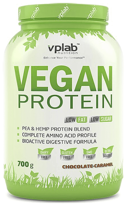 Протеин vplab Vegan Protein (700 г) шоколад-карамель