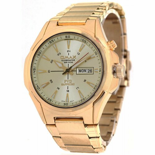 Наручные часы OMAX Часы наручные мужские OMAX 00CSL001Q001 Гарантия 1 год, золотой