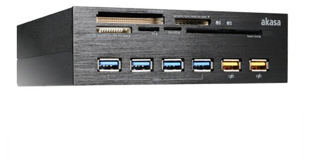 Панель AKASA USB panel InterConnect EX 5.25'' AK-HC-07BK