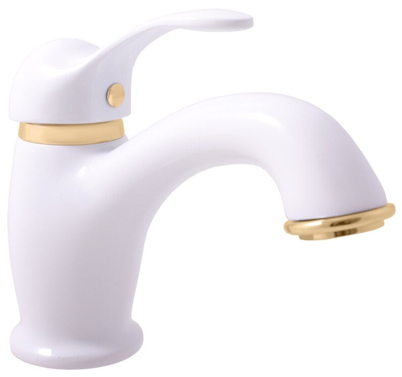 Rav Slezak Labe Смеситель для раковины высота 140 мм цвет белый золото (L026.5BZ)