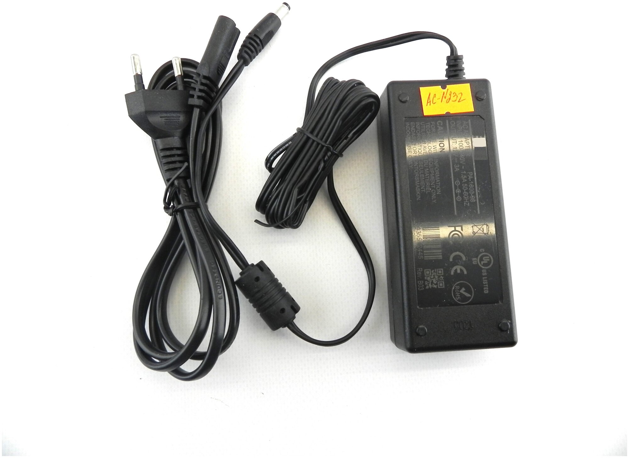 Зарядное устройство для Asus 12V 3A 36W 4.8*1.7 с кабелем питания 2 PIN