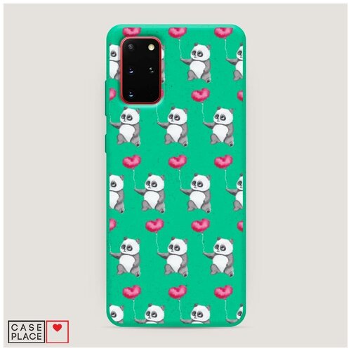 фото Эко-чехол samsung galaxy s20 plus панды с шариками case place