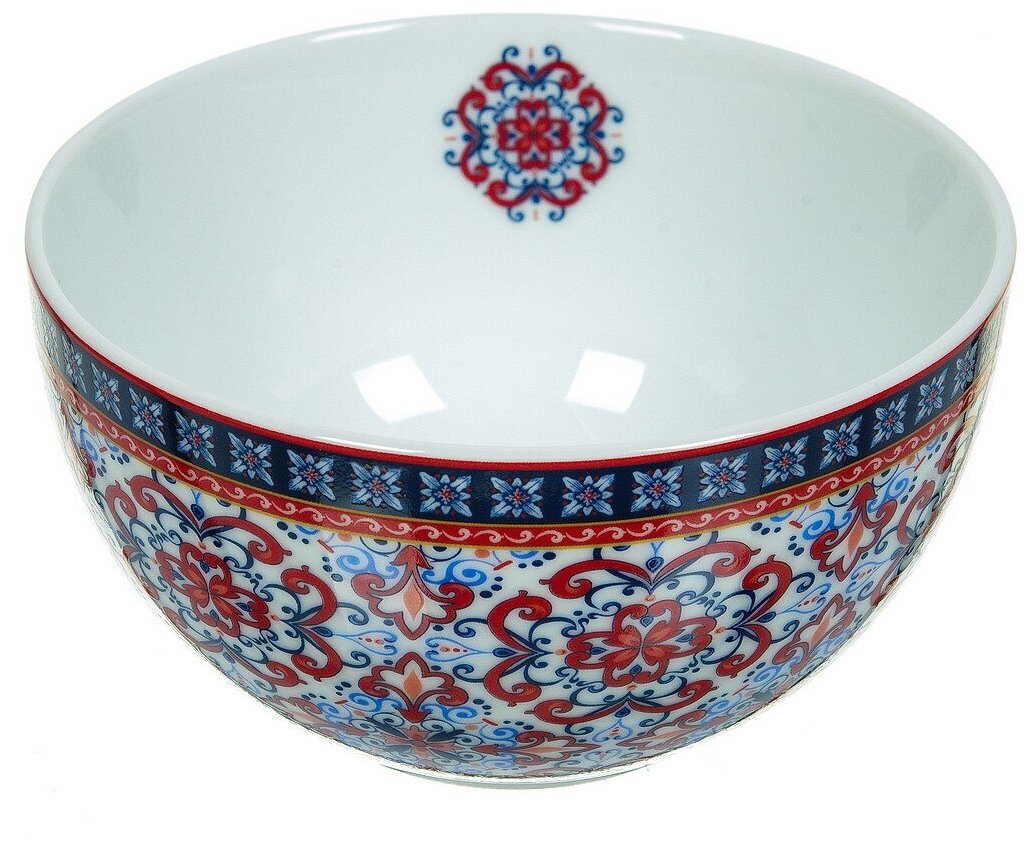 фото Салатник фарфор, круглый, 12 см, 0.42 л, Mauritania, Korall, B0947-A06948