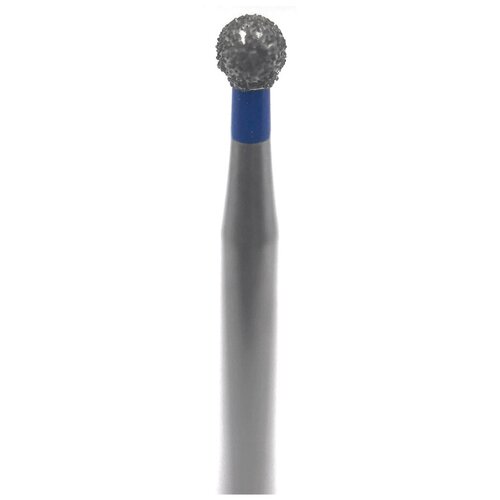 Бор алмазный Ecoline E 801 M, шаровидный, под турбинный наконечник, D 1.6 мм, синий
