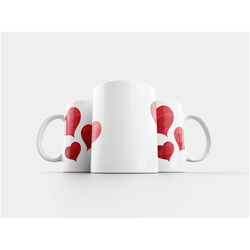 фото Кружка "сердца, стекло сердца, сердце" 320 мл lotsprints