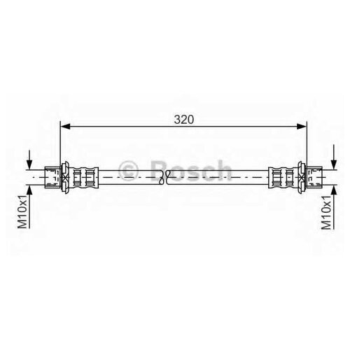 Шланг торм. зад, BOSCH, 1987481181